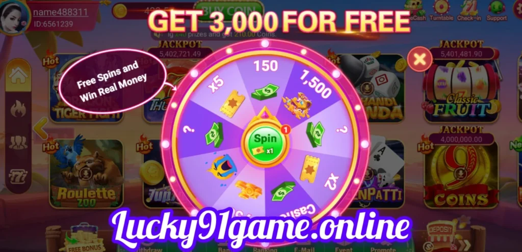 Lucky91 Game rewards