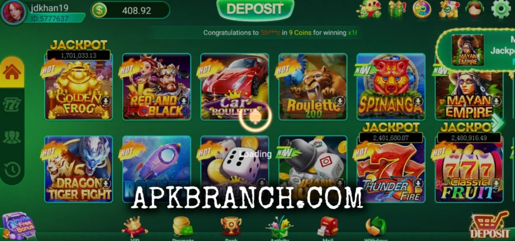 Lucky i8 Game interface screenshot