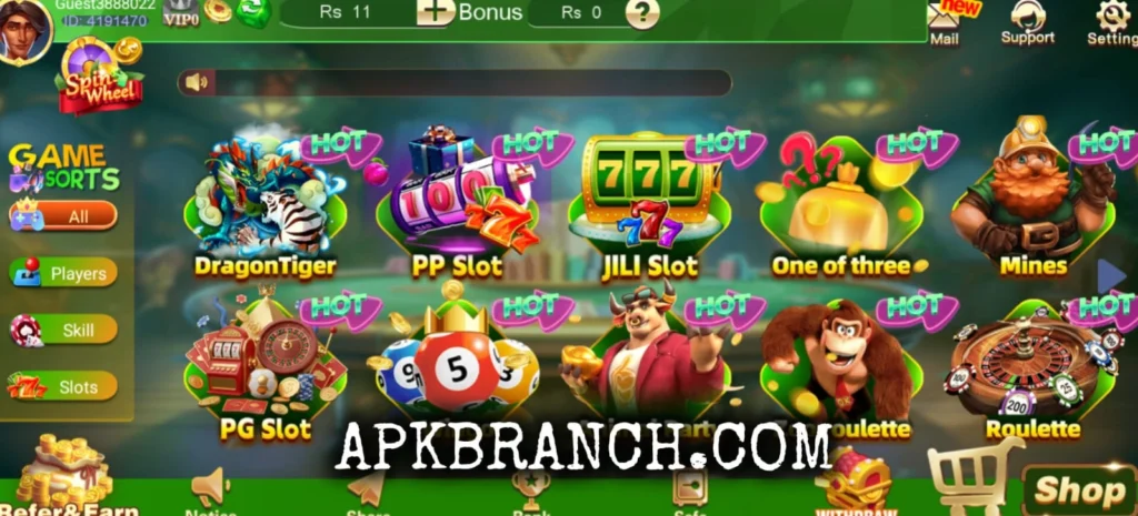 Teen Patti Crown Game interface screenshot