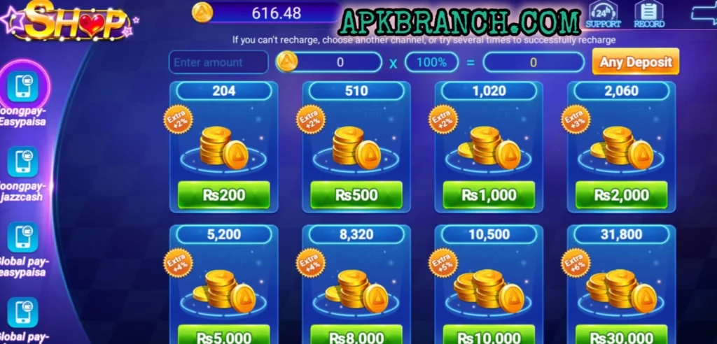 Rumi Slots Game deposit