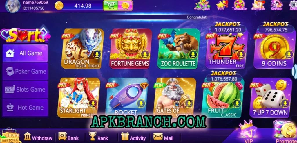 Rumi Slots Game interface screenshot