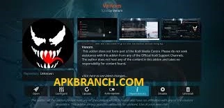 APK Venom interface screenshot