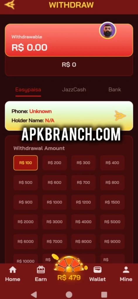 PKX77 Game withdrawal