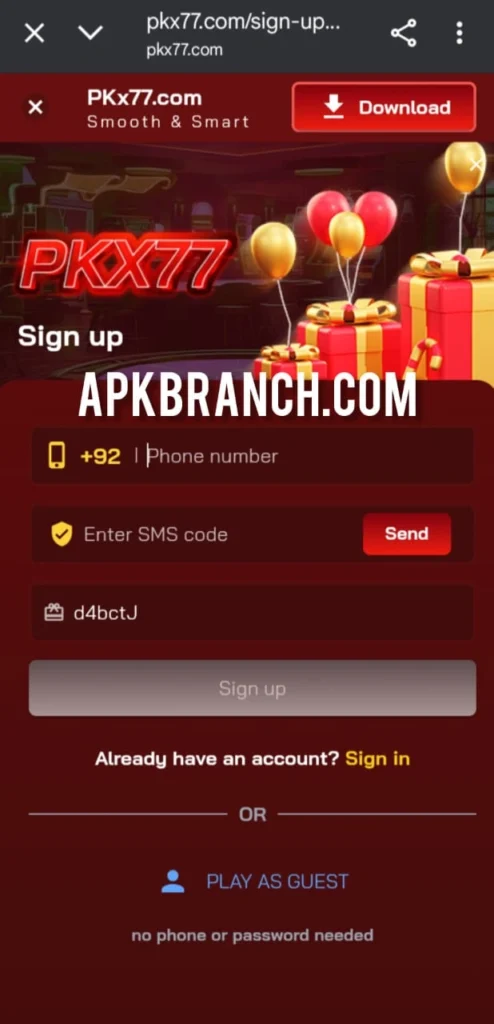 PKX777 Game login