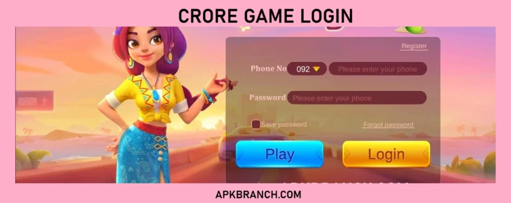 Crore Game login