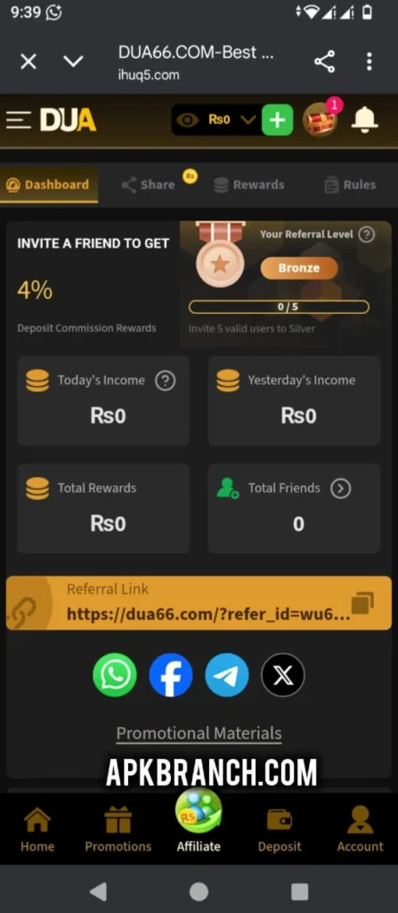 Dua66 Game bonus