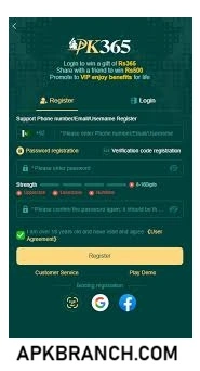 PK 365 Game login