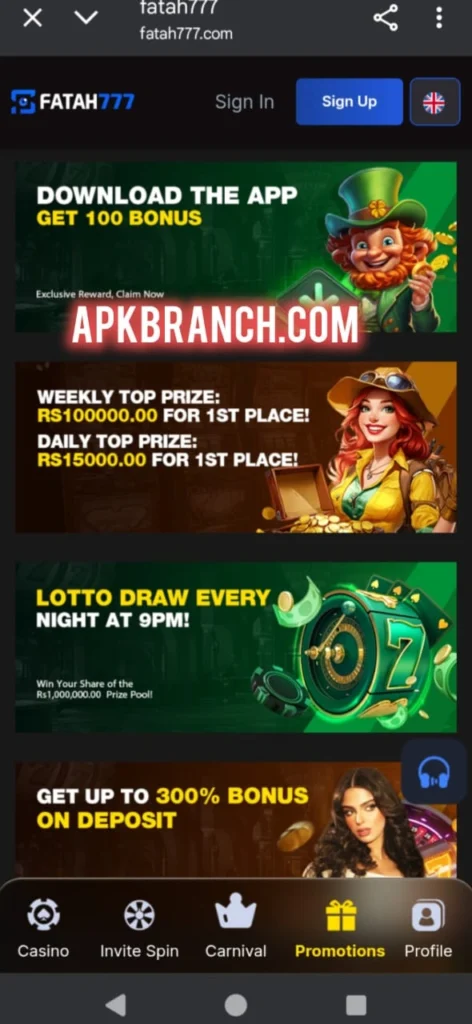 Fatah777 Game rewards