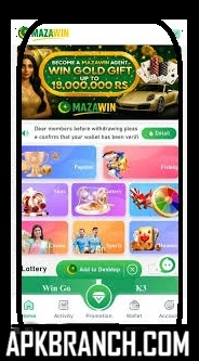 Mazawin Game interface screenshot