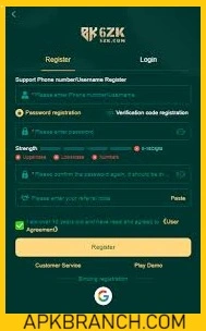 6ZK Game login