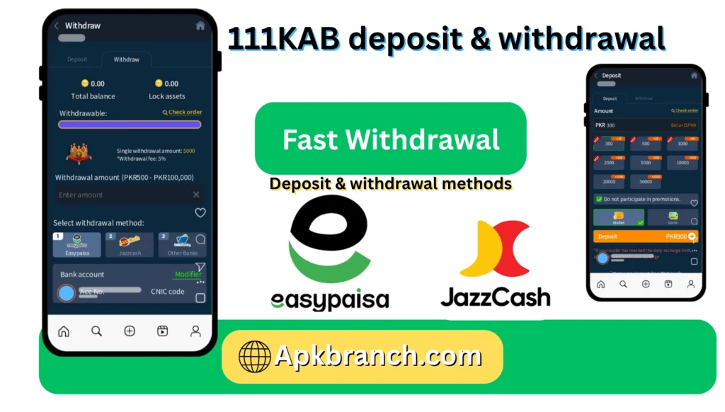 111kab App deposit and withdrawal