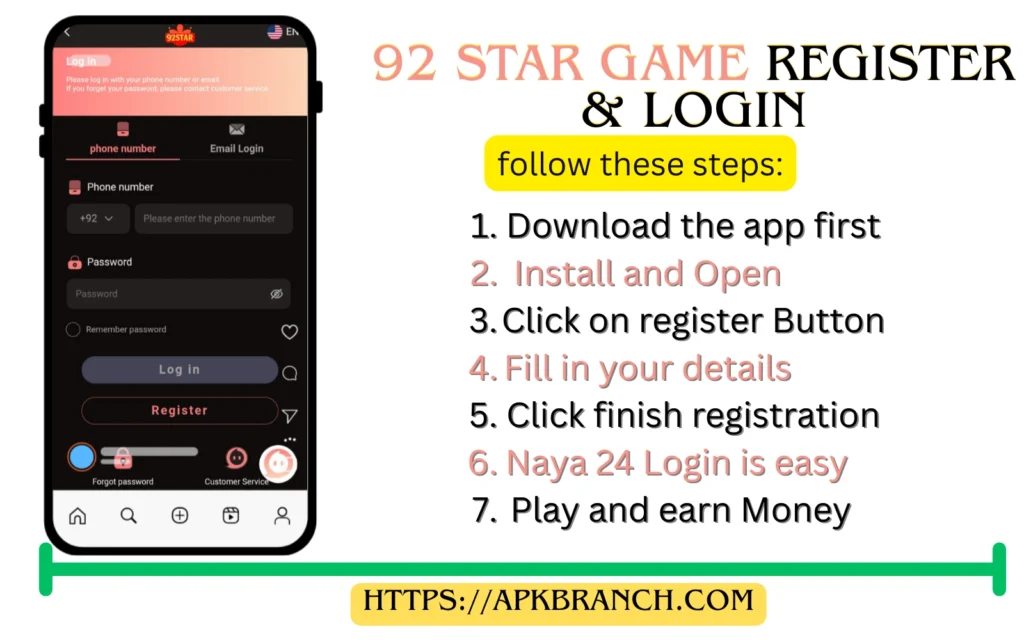 92 Star Game login