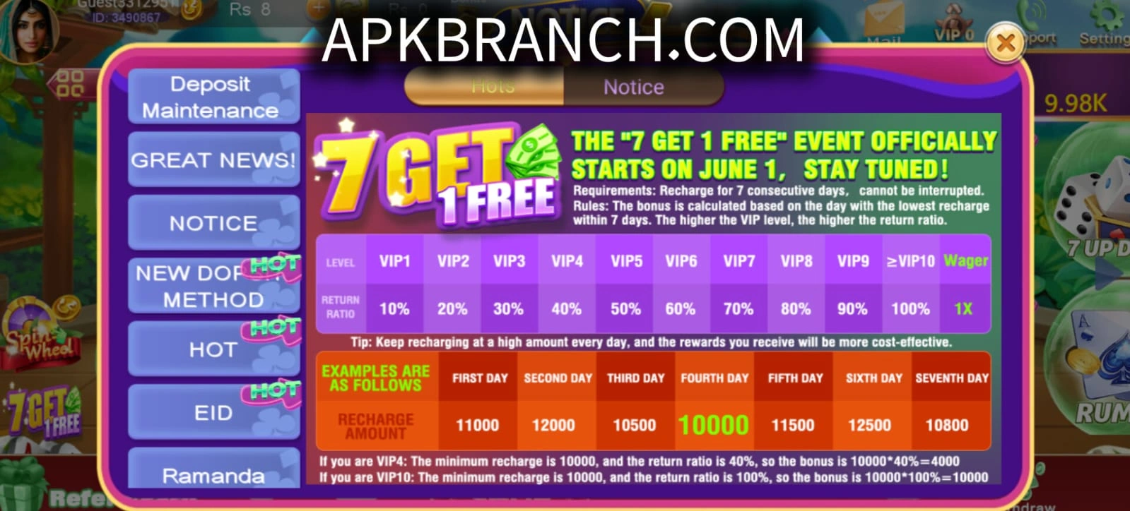 Online 777 Game rewards