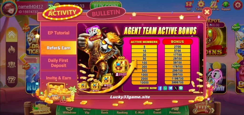 Lucky 88 Game rewards