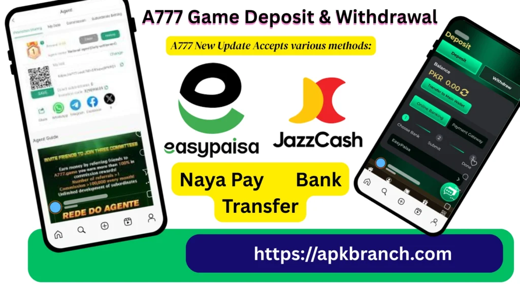 A777 Game withdrawal