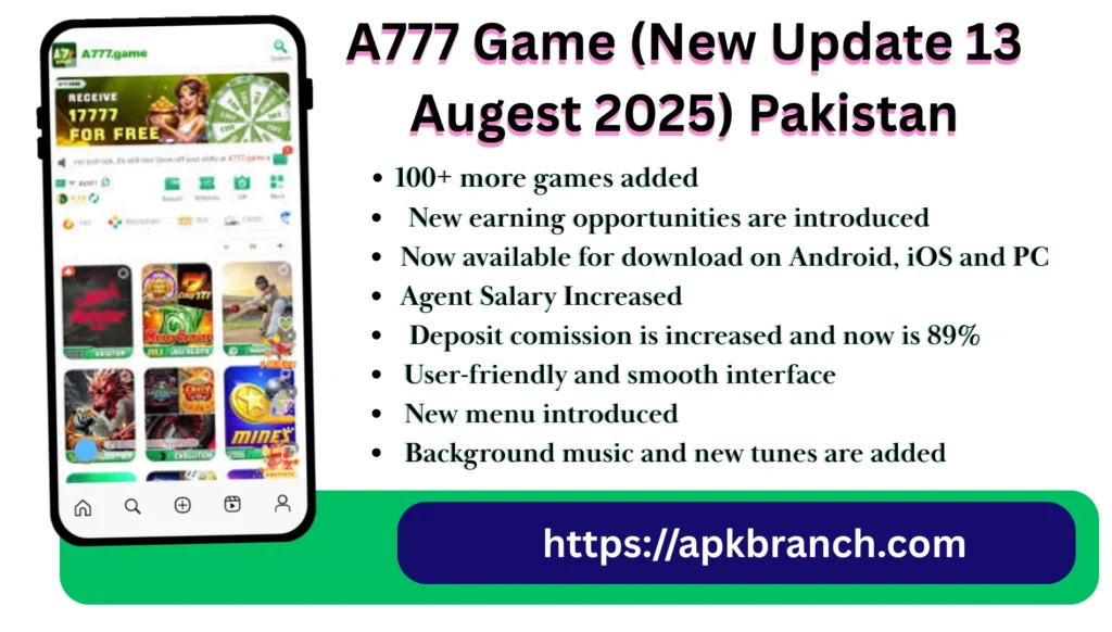 A777 Game interface
