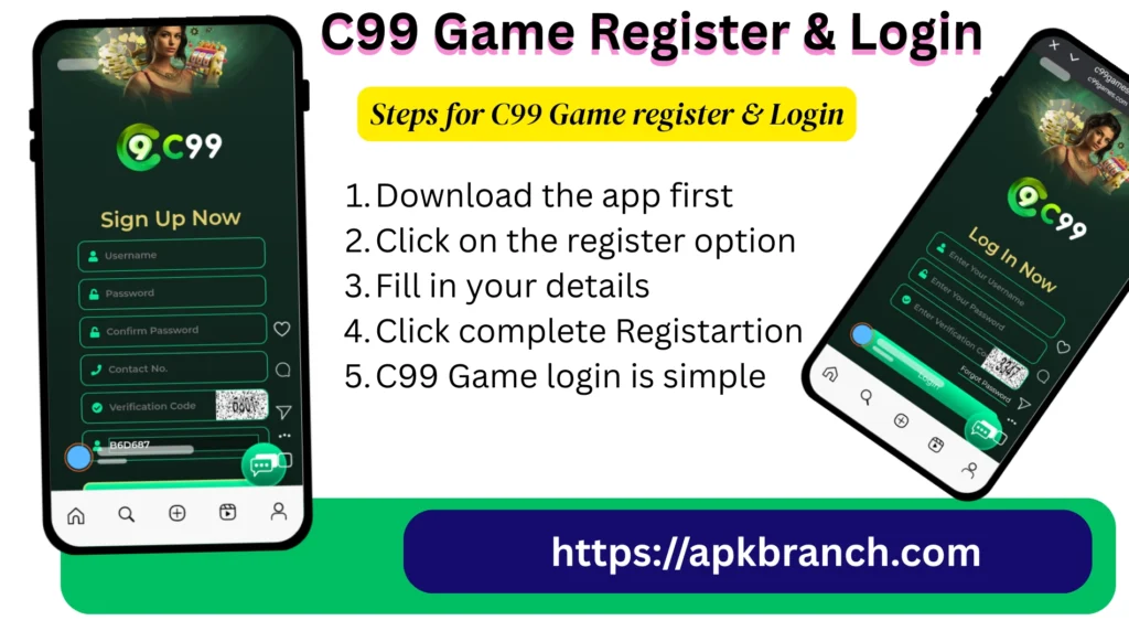 C99 Game registe and login
