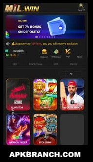 Mil Win Game interface screenshot