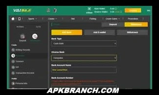 Vai Baji Game register and login