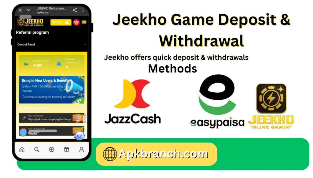 Jeekho Game withdrawal