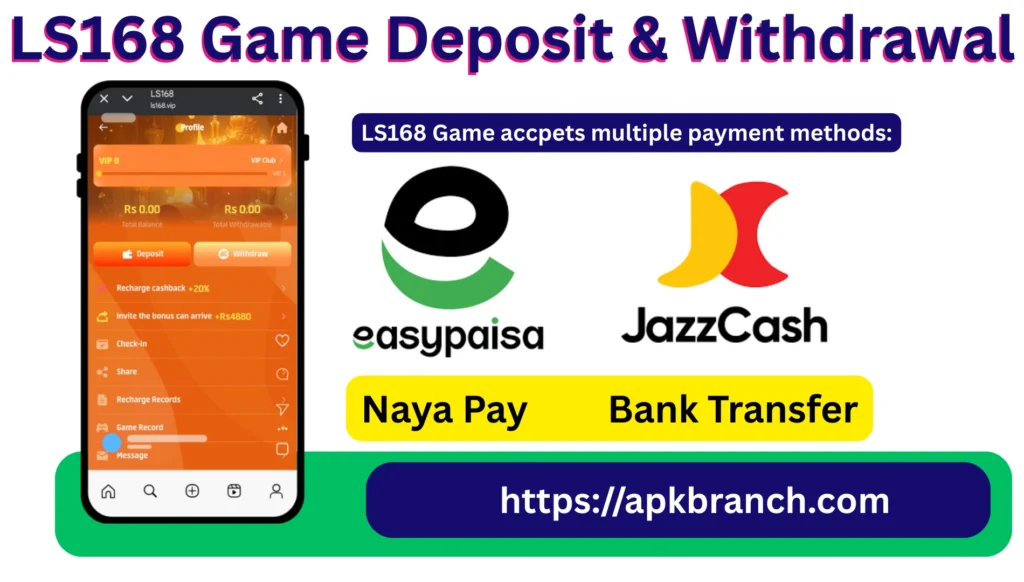 LS168 Game deposit and withdarwal