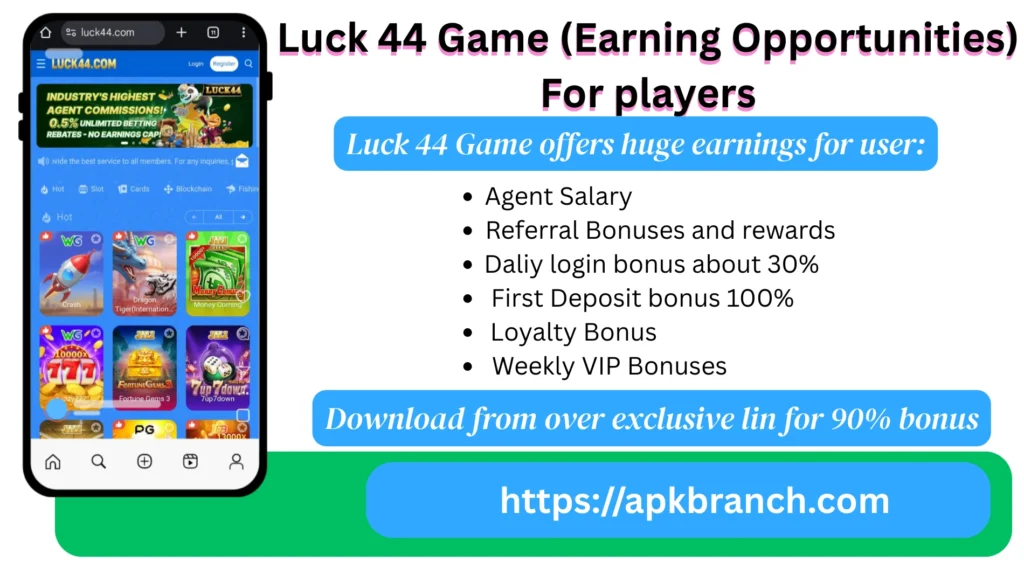 Luck 44 Game rewards