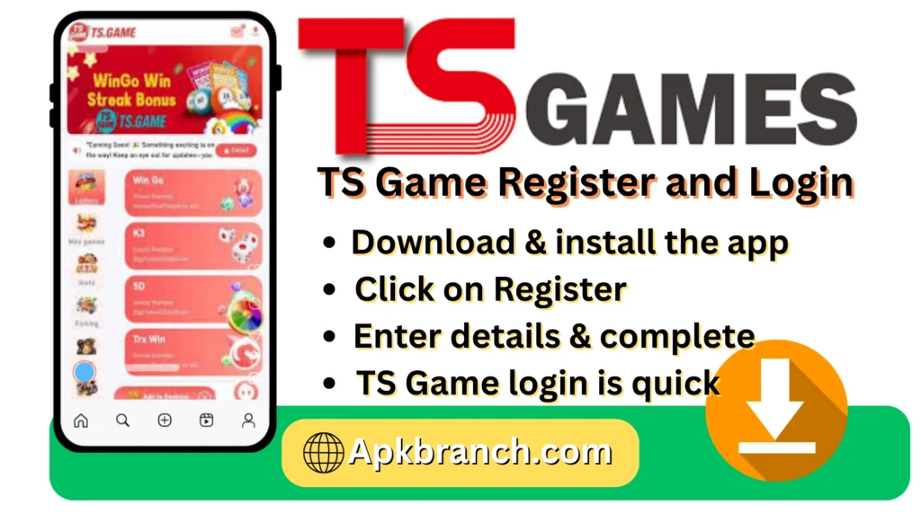 TS Game regsiter and login