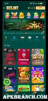 X03 Bet Game interface screenshot