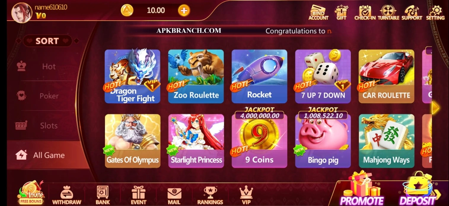 He777 game interface screenshot