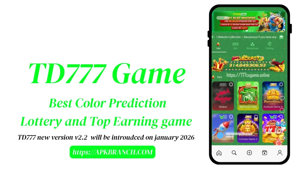 Td777 game interface screenshot