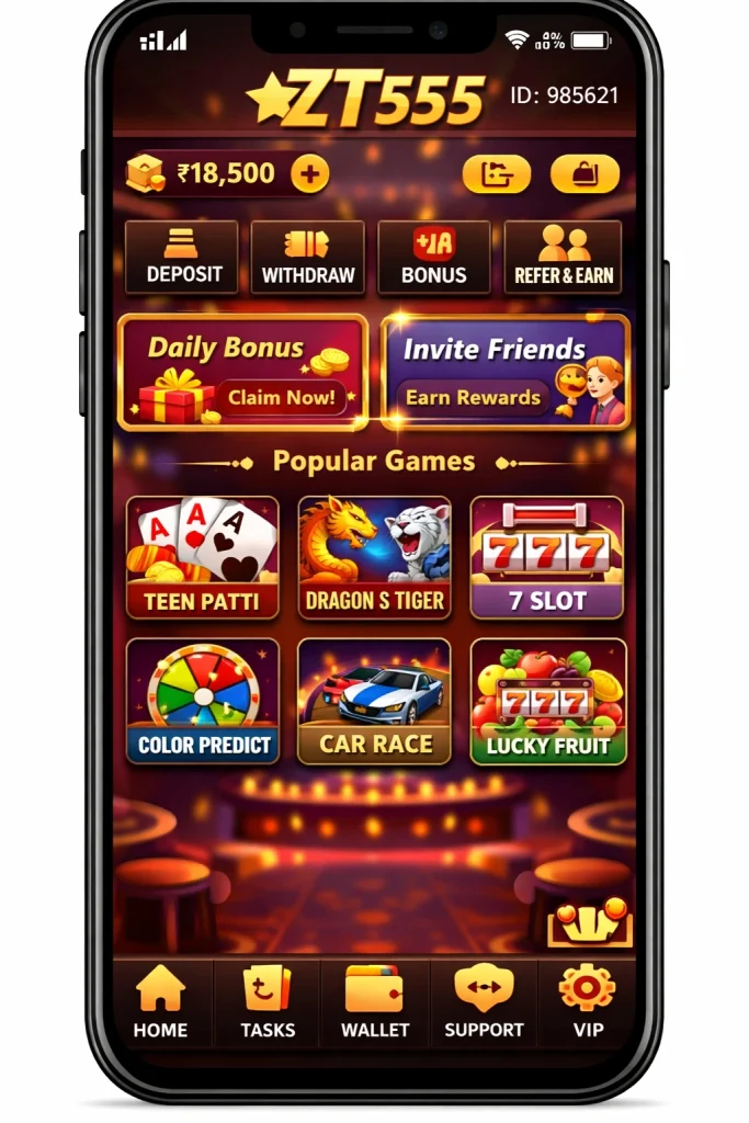 ZT555 Game interface image