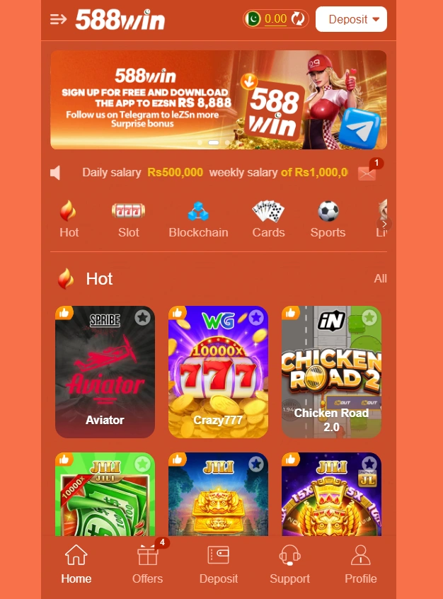 588Win Game interaface image